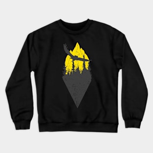 My Mountains and Hiking Art Crewneck Sweatshirt